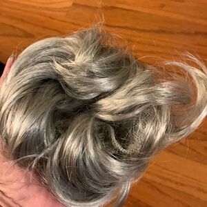 Revlon ready to wear hair. Ballerina bun in the color, silver lining